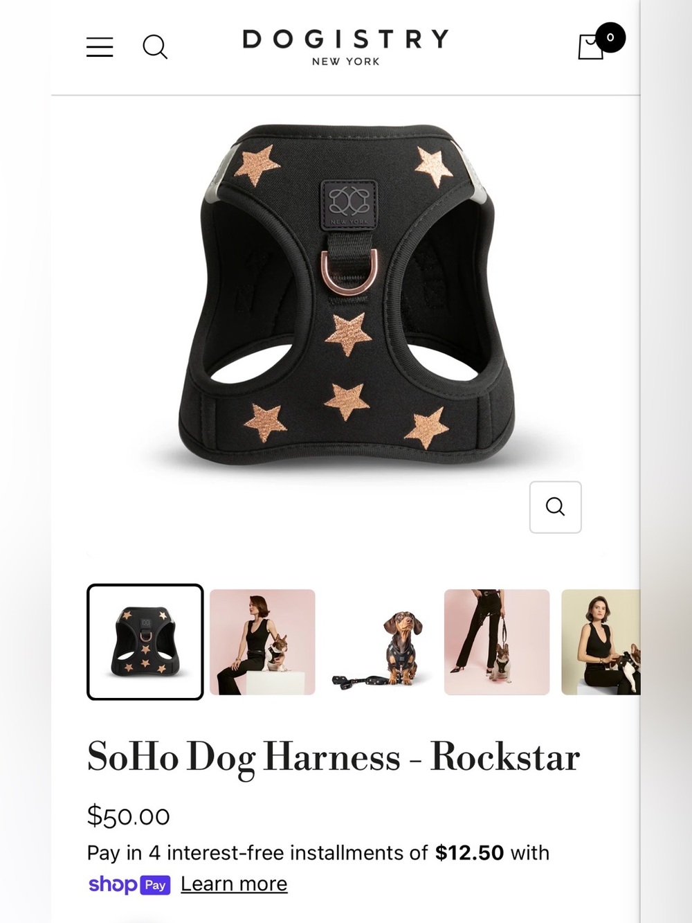 Dogistry Soho Harness - Rock Star - Picture 10 of 15